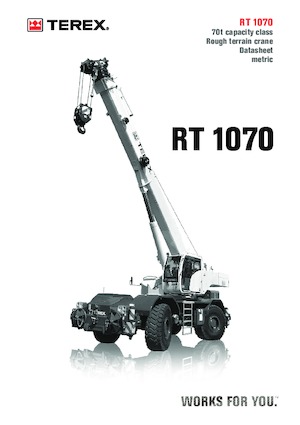 Engebeli Arazi Vinçleri TEREX CRANES RT 1070