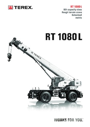 Rough-terrain Cranes TEREX CRANES RT 1080 L