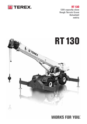 Rough-terrain Cranes Terex Bendini RT 130