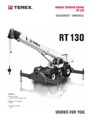 Rough-terrain Cranes Terex Bendini RT 130