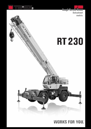 Rough-terrain Cranes TEREX CRANES RT 230