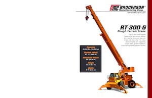 Rough-terrain Cranes Broderson RT-300