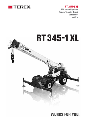 Rough-terrain Cranes Terex Bendini RT 345 XL