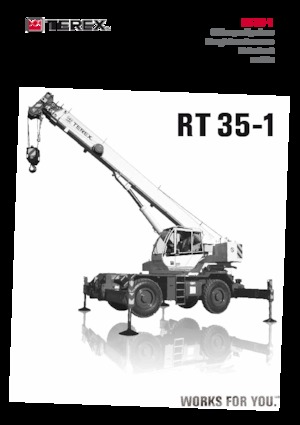 Rough-terrain Cranes TEREX CRANES RT 35-1