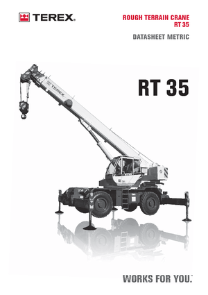 Rough-terrain Cranes Terex Bendini RT 35