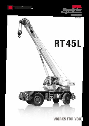 Rough-terrain Cranes TEREX CRANES RT 45L