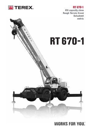 Rough-terrain Cranes Terex Bendini RT 670