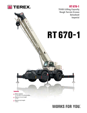 Engebeli Arazi Vinçleri Terex Bendini RT 670