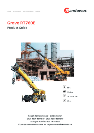 Rough-terrain Cranes Grove RT 760 E