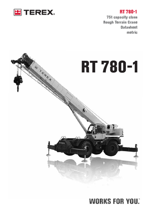 Rough-terrain Cranes Terex Bendini RT 780