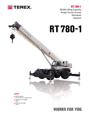 Rough-terrain Cranes Terex Bendini RT 780