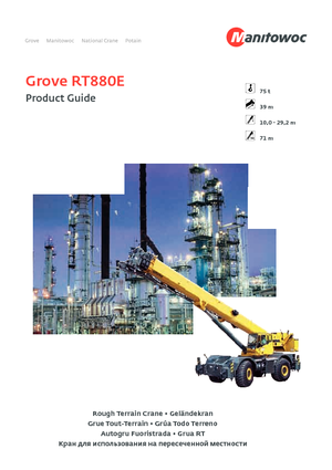 Rough-terrain Cranes Grove RT 880 E (4x4x4)