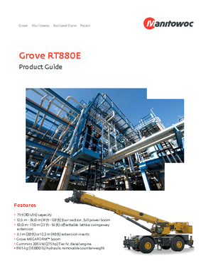 Rough-terrain Cranes Grove RT 880 E (4x4x4)