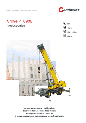 Rough-terrain Cranes Grove RT 890 E (4x4x4)