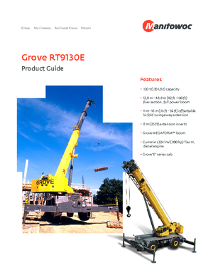 Rough-terrain Cranes Grove RT 9130 E (4x4x4)