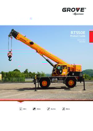 Rough-terrain Cranes Grove RT550E
