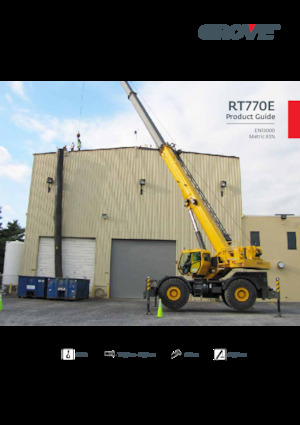 Rough-terrain Cranes Grove RT770E