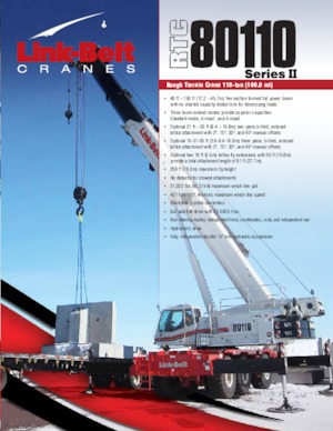 Rough-terrain Cranes Link-Belt RTC-80110 Series II