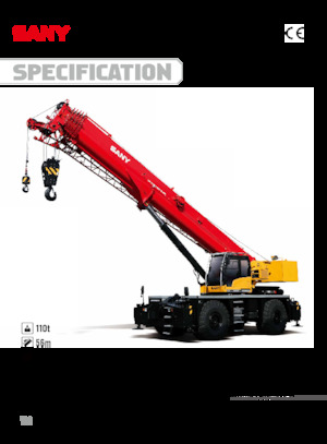 Rough-terrain Cranes Sany SRC1100T