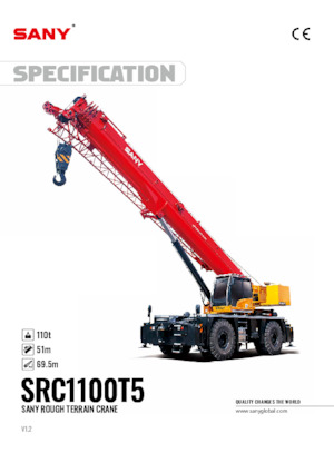 Rough-terrain Cranes Sany SRC1100T5