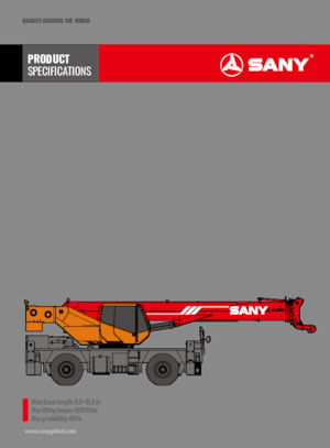 Rough-terrain Cranes Sany SRC300CR