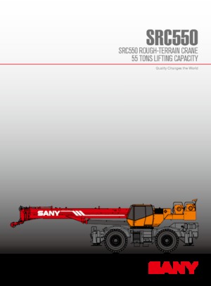 Rough-terrain Cranes Sany SRC550