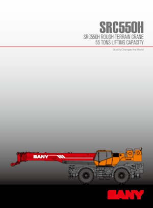 Rough-terrain Cranes Sany SRC550H