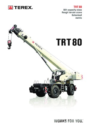 Rough-terrain Cranes TEREX CRANES TRT 80