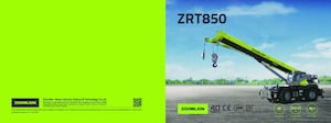 Rough-terrain Cranes Zoomlion ZRT850