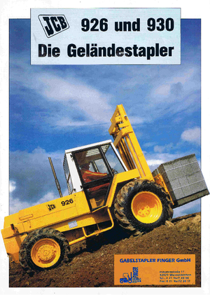 Rough terrain forkliftler JCB 926-2