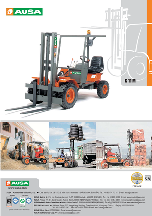 Rough Terrain Forklifts Ausa C 11 M