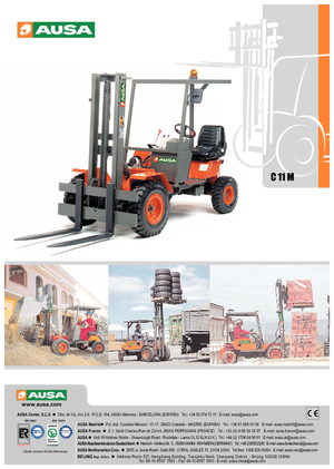Rough Terrain Forklifts Ausa C 11 M