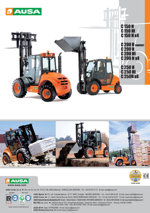 Rough Terrain Forklifts Ausa C 150 H