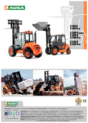 Rough Terrain Forklifts Ausa C 150 H