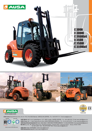 Rough terrain forkliftler Ausa C 300 H