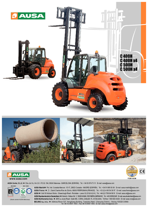 Rough terrain forkliftler Ausa C 500 H