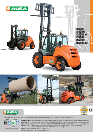 Rough terrain forkliftler Ausa C 500 H