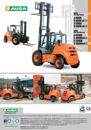 Rough terrain forkliftler Ausa C 500 H