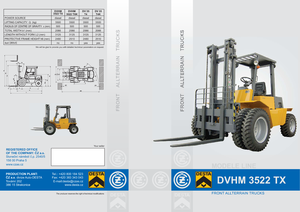 Rough terrain forkliftler Desta DVHM 3522 TX