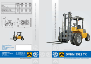 Rough terrain forkliftler Desta DVHM 3522 TX