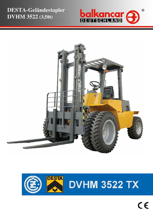 Rough terrain forkliftler Desta DVHM 3522 TX