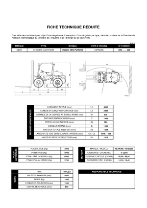 Rough Terrain Forklifts Mast Explorer H 20 DL