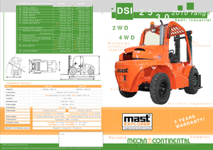 Rough terrain forkliftler Mast Explorer H 30 DA