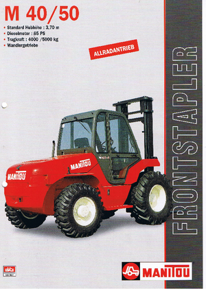 Rough Terrain Forklifts Manitou M 40.4