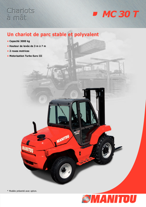 Rough terrain forkliftler Manitou MC 30