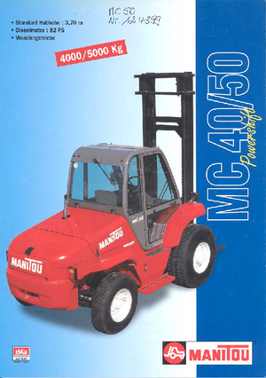 Rough Terrain Forklifts Manitou MC 40 CP