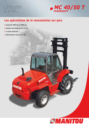 Rough terrain forkliftler Manitou MC 50 PS