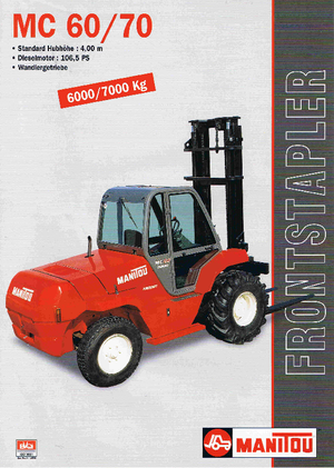 Rough terrain forkliftler Manitou MC 70 T PS