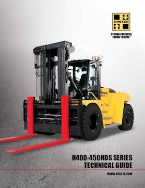 Rough terrain forkliftler Hyster H400HD