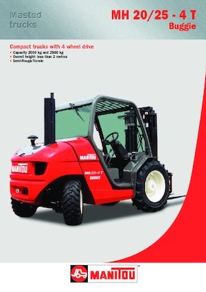 Rough terrain forkliftler Manitou MH 20-4 T Buggie
